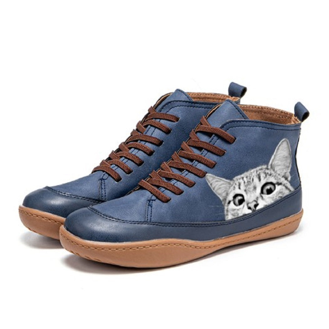 KittyKicks™ | Bottines Orthopédiques en Cuir